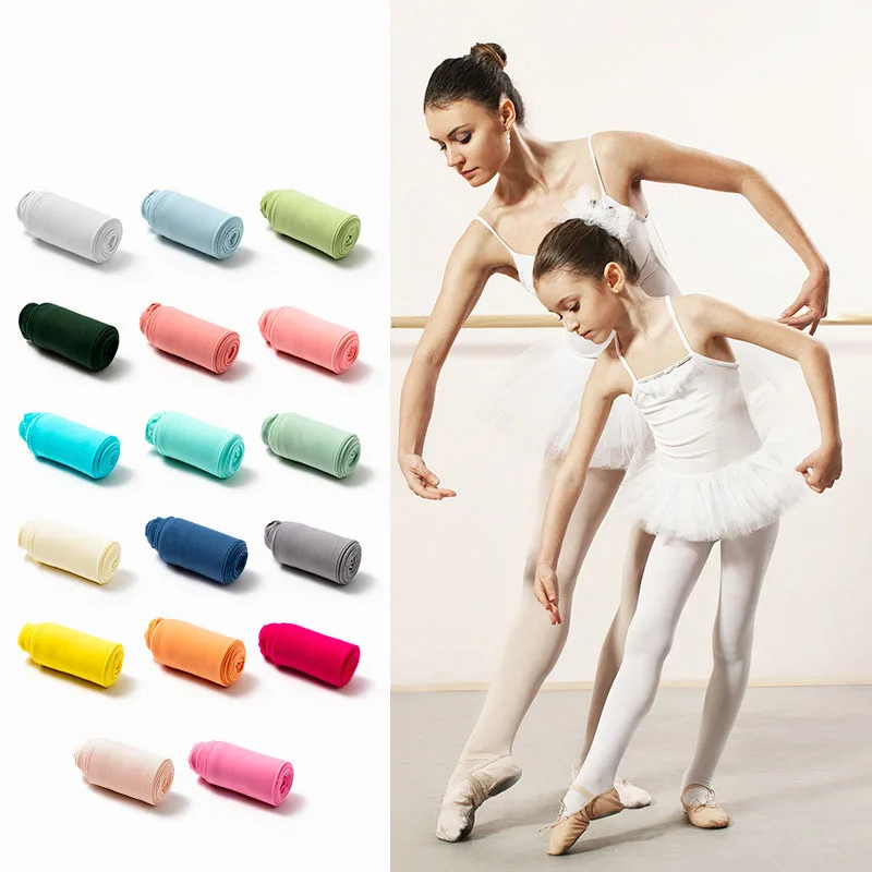 Ballet Tights Children Tights Spring Candy Color Kids Pantyhose Ballet Dance Tights for Girls Stocking Children Velvet Solid White Pantyhose Girls Tights