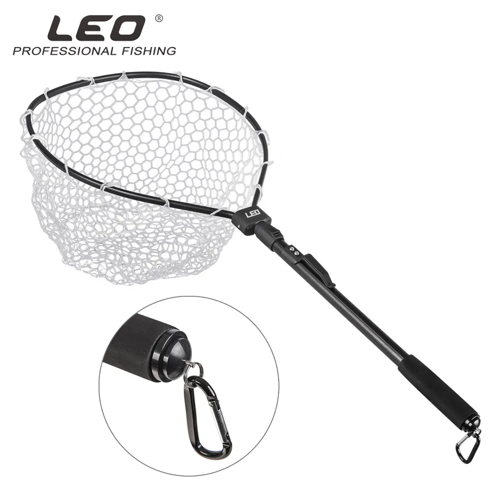 

Foldable Triangle Fishing Landing Net 85cm Aluminum Alloy Telescopic Folding Retractable Handle Pole 26cm Depth Rubber Dip Net