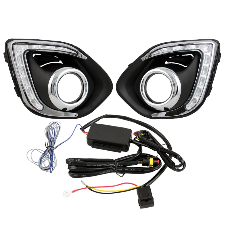 Дневные ходовые огни 2 шт./компл. Светодиодные ДХО с отверстием для