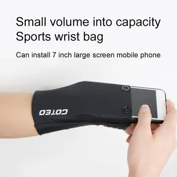Sport Armband Running Bag Gym Fietsen Polsband Badminton Tennis Zweetband Polssteun Pocket Wrist Wallet Pouch Arm Bag