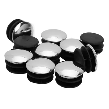 

10Pc Furniture Chair Leg Cap Stainless Steel Cover Plastic Plug Pipe Tubing End Cap Cover Insert Dust Cover Floor Protector Pad