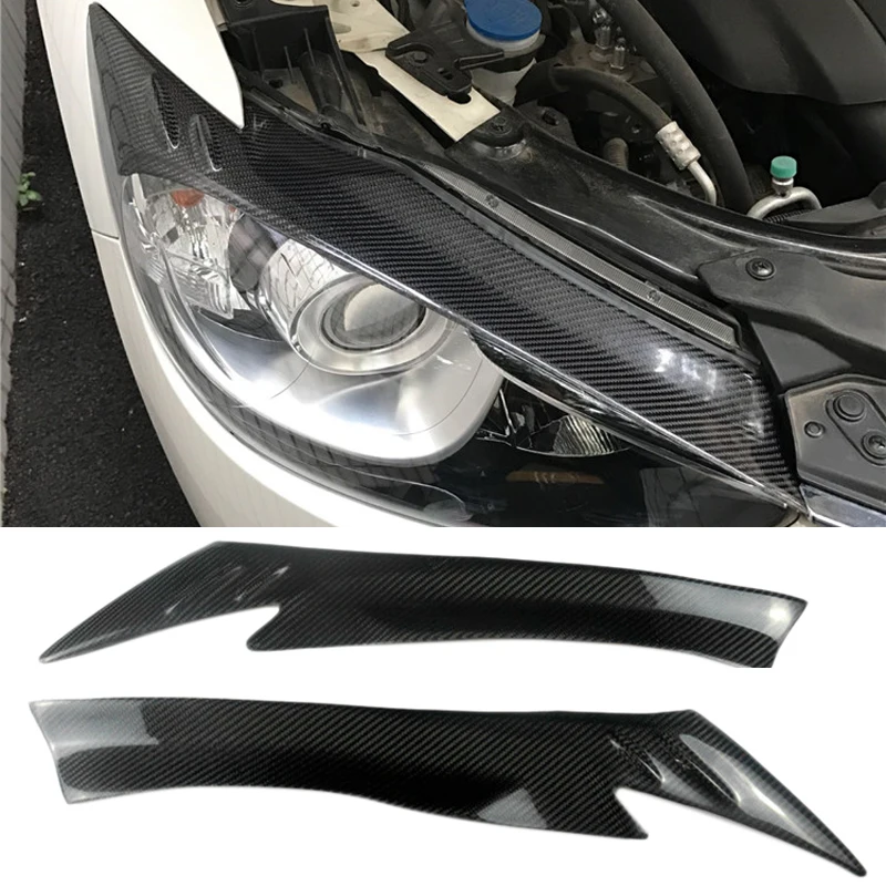 

2 шт., передсветильник фары из углеродного волокна для Mazda CX5 2012-2016 B