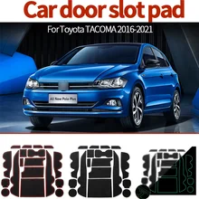 

Anti-Slip Gate Slot Cup Interior Non-slip Mat Accessories Door Pad Car Styling Stickers For Toyota TACOMA 2016-2021