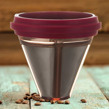 

Stainless Steel Coffee Filter Holder Reusable Coffee Filters Dripper V60 Drip Coffee Baskets