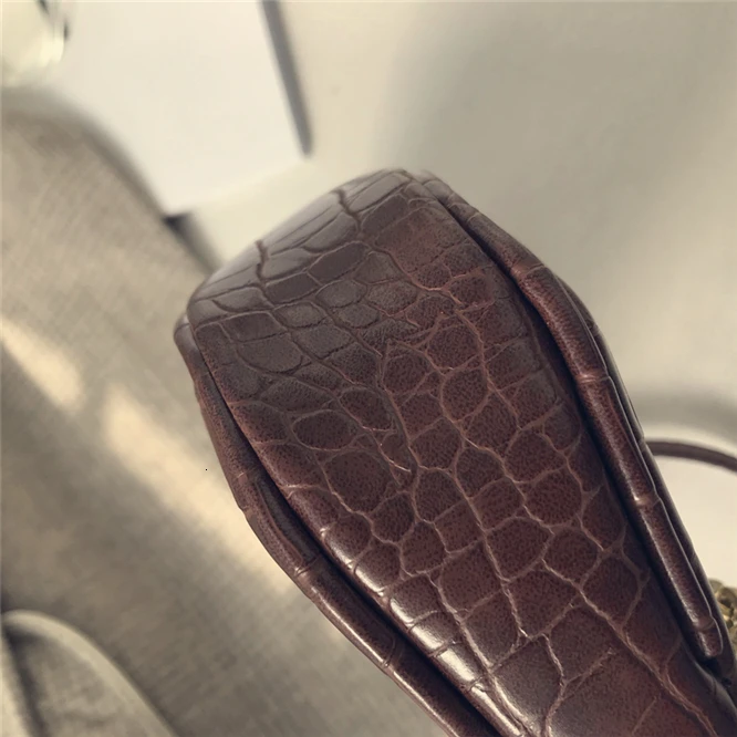 SHENGPALAE 2019 Новая модная сумка из крокодиловой кожи женская сумка через плечо Повседневная сумка с цепочкой FV908