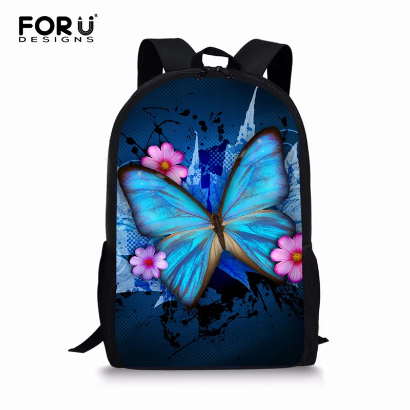 Z165C FORUDESIGNS сумка для начальной школы 3D бабочка школьный рюкзак для подростков девочек Сумка для книг для детского сада детская школьная сумка девушка Mochila - Цвет: Z165C