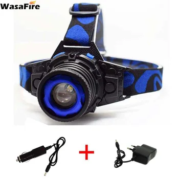 

Zoomable LED Headlamp Rechargeable Q5 Frontal Torch Built-in Battery Headlight Waterproof Head Lamp Light for Camping Fishing