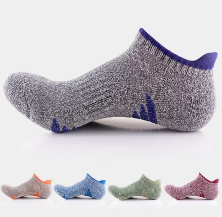 each color one pair Высокое качество, хлопковые короткие носки, мужские быстросохнущие спортивные носки, для отдыха, компрессионные, профессиональные, дышащие, короткие, Meia, 5 цветов - Цвет: each color one pair
