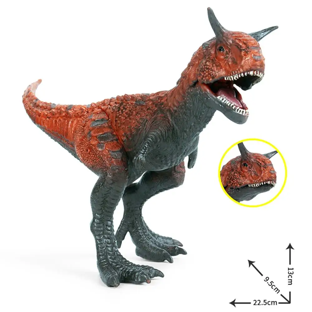 9 Pollici Nord America Carnotaurus Dinosaur Figurine Pvc Figures Toys Dinosaur Model Action Figures Kids Boy Gifts Decorazione Della Casa
