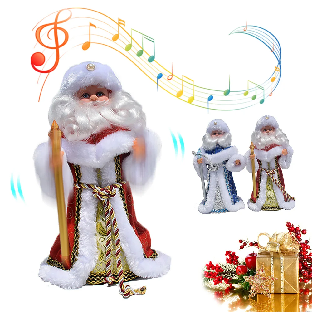 Милая стоящая кукла Санта Клауса рождественские фигурки безделушки праздничные