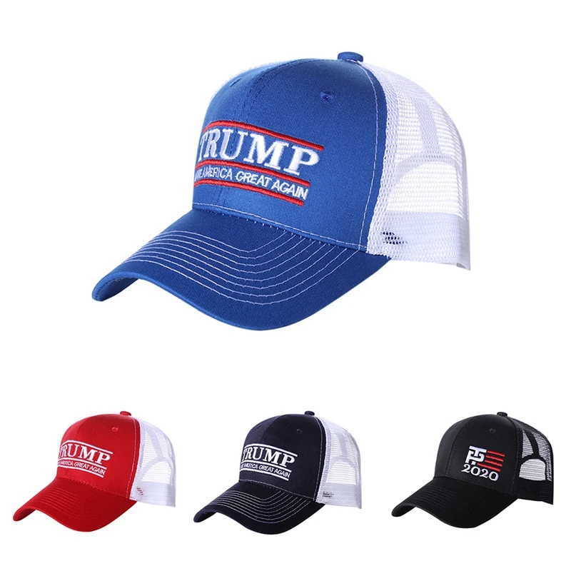 

Durable Mesh Breathable Sunshade Peaked Cotton Running Hat Outdoor Baseball Running Cap American President Election Accessory