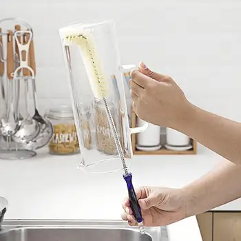 

Long Handle Flexible Bottle Cleaning Brush Kitchen Teapot Tool Thermos L7S0 Cleaner