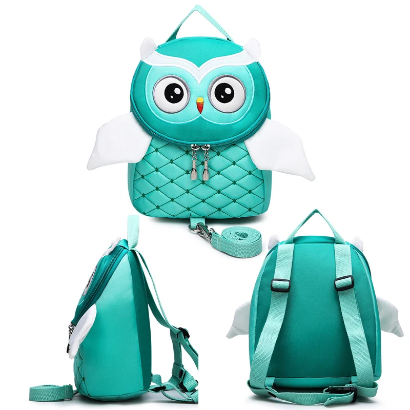 3DCute с узором в виде совы для детей хлопковая сумка для детей пижамы для мальчиков и девочек, детская одежда для сна, рюкзaк мyльтяшный нa школьная сумка анти-потерянный детский сад Рюкзаки Высокое качество Mochila
