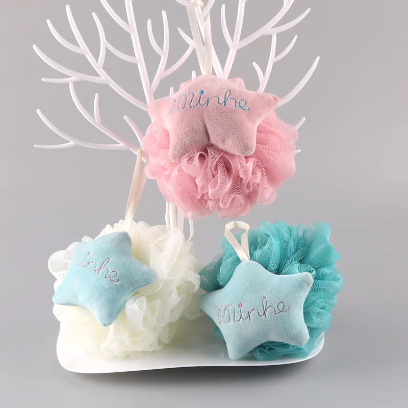 Large Size Bath Loofah Bath Ball Cute GIRL'S Rubbing Towel Rub Back Lingers Bath Supplies mu yu hua qiu Bath