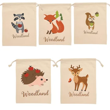 

Woodland jungle Animal Party Favor Candy gift Bag Birthday Baby Shower Gender Reveal table centerpiece present decoration Supply