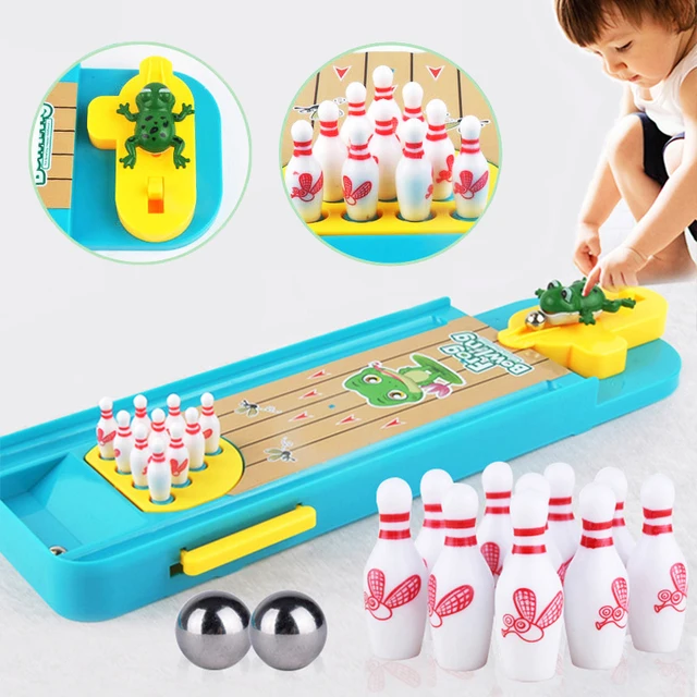 US $8.87 Mini Desktop Bowling Toys Set for Boys Children Interesting Indoor Cartoon Table Game Kit Developme