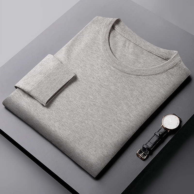 8XL 7XL 6XL 2021 New Cashmere Sweater Men Clothing Top Quality Male Pullover Sweaters Keep Warm Pull Homme Business Mens Jumper 4