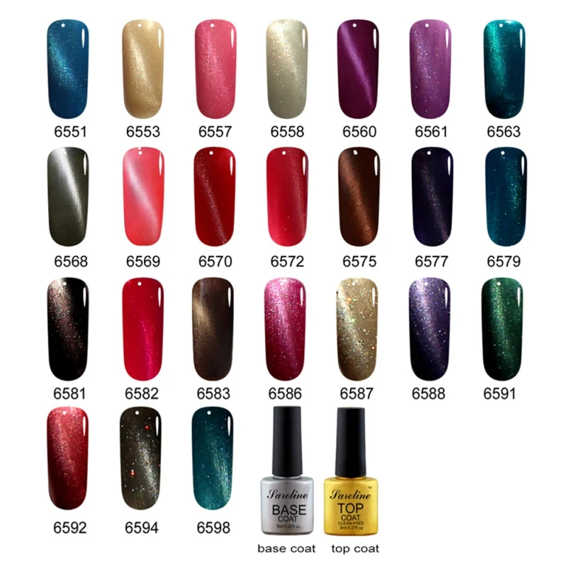 

8ml Cat Eye Glitter Shinny Nail Gel Polish Manicure Strong Magnetic Effect Soak Off UV LED Gel Varnish Magic DIY Nail Art Tool