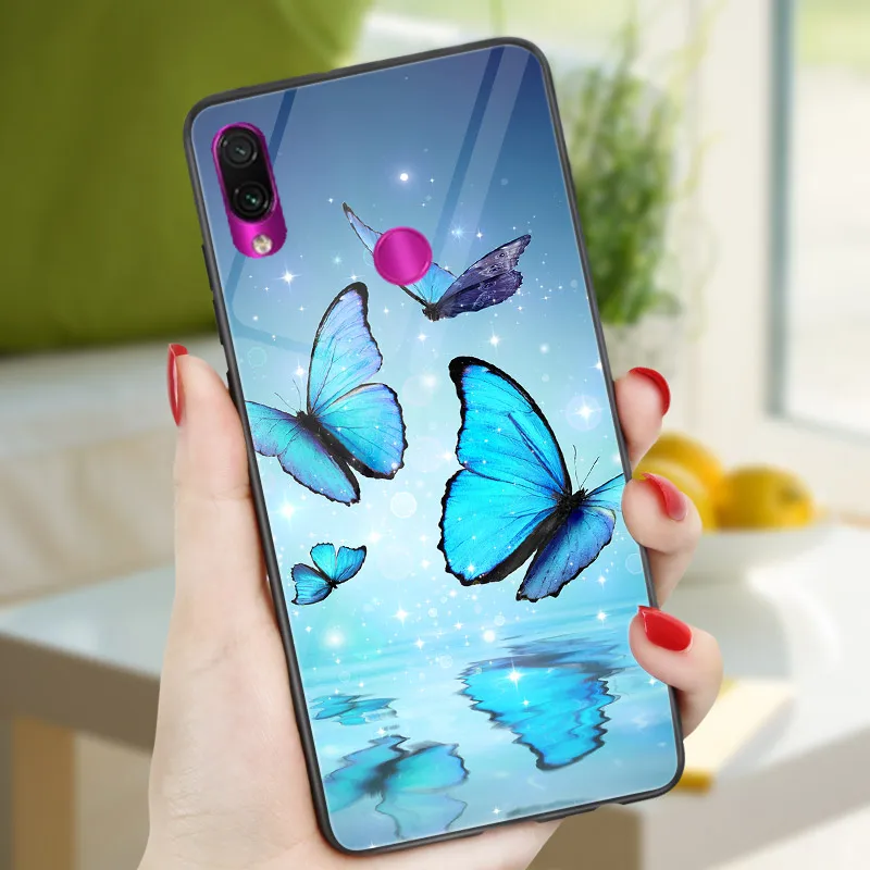 HD204 Для Xiaomi Redmi 7 7A 8 8A 6A 5A Redmi Note 8 7 6 5 8 Pro 5 A Prime 8T чехол-бабочка для телефона Redmi 5 Plus черный чехол PC TPU - Цвет: HD204