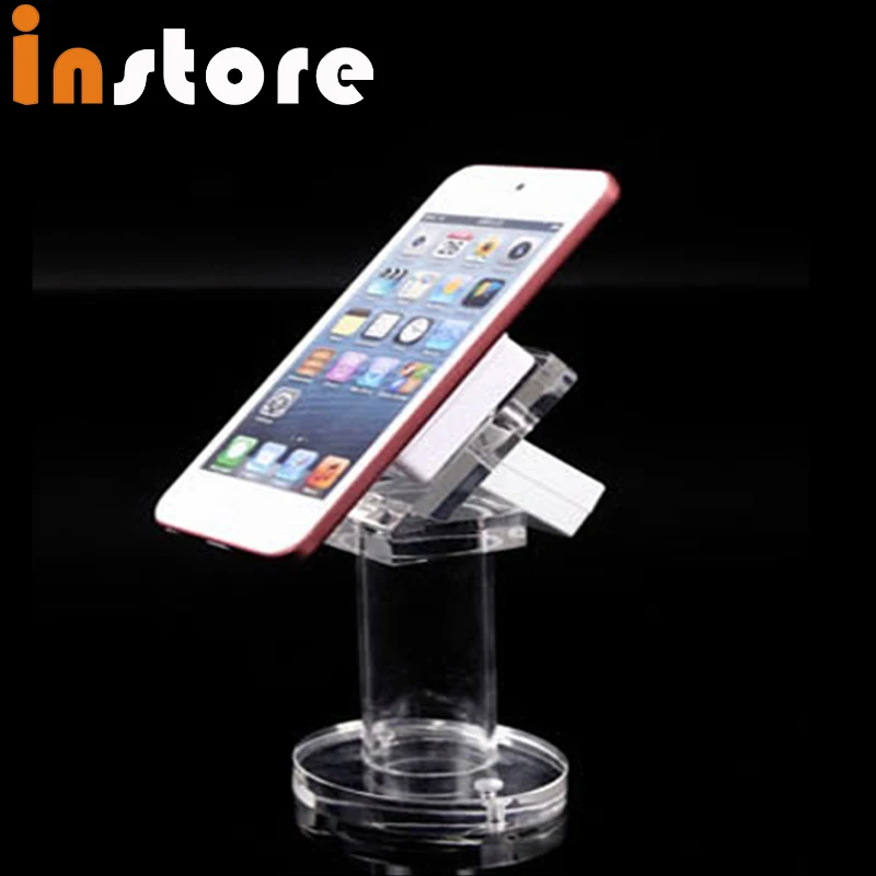 Retractable Acrylic Display Magnetic Stand For Mobile Phone Anti Theft 10 Pieces