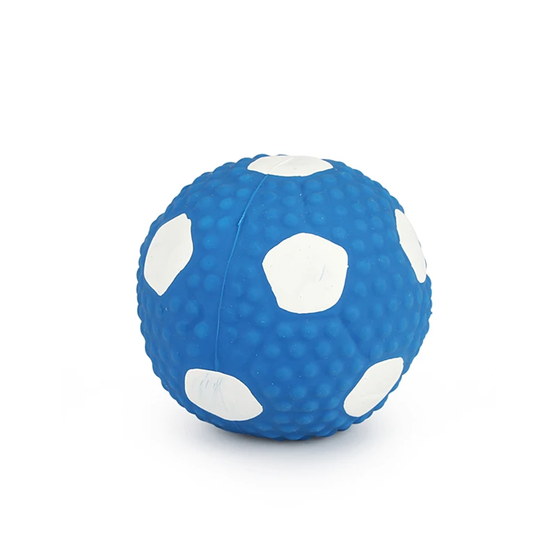 Rugby-Inspired Small Dog Squeaky Toy with Cotton Filling and Latex Exterior