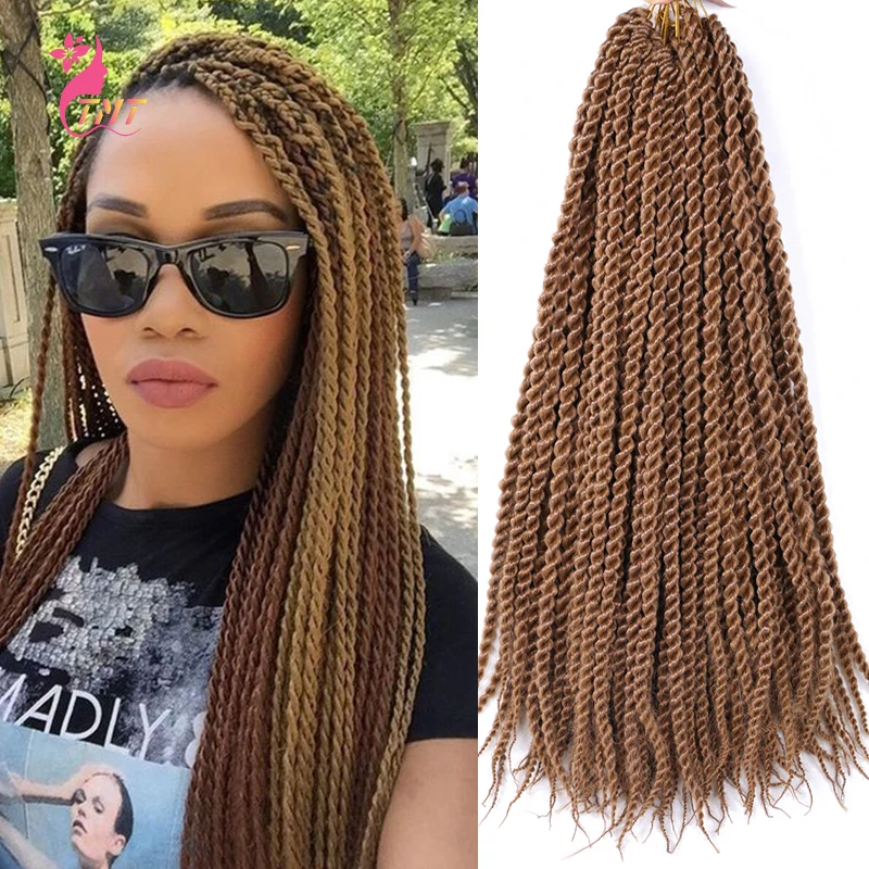 

Senegalese Twist Crochet Braids Ombre Braiding Hair Extensions Synthetic Havana Mambo Twist Crochet Braid Hair 12Roots