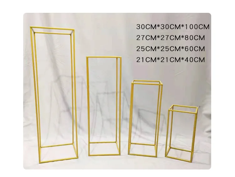 retangular de metal, formato de flor, para