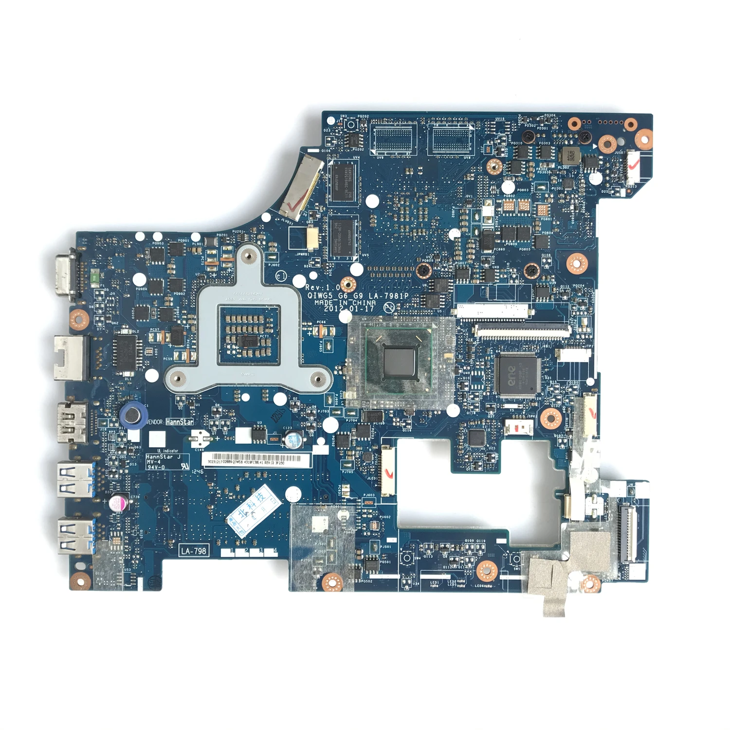 Mainboard para Lenovo Laptop Motherboard Fru: 90000777 90001506 La7988p La-7981p N13m-ge7-b-a1 1gb 100 Testado Trabalhando - Imagem 2