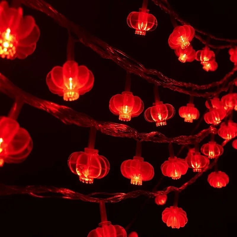 

3M 20 LED String Light Christmas New Year's Decoration Wedding Birthday Party Supplies Chinese Knot Lantern Spring Festival Lamp
