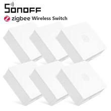 6Pcs SONOFF SNZB 01 Zigbee Wireless Switch Smart Home Switch Low battery Notification on e WeLink App For SONOFF ZigBee IFTTT