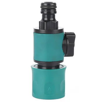 

Plastic Valve with Quick Connector Agriculture Garden Watering Prolong Hose Irrigation Pipe Fittings Hose Adapter Switch