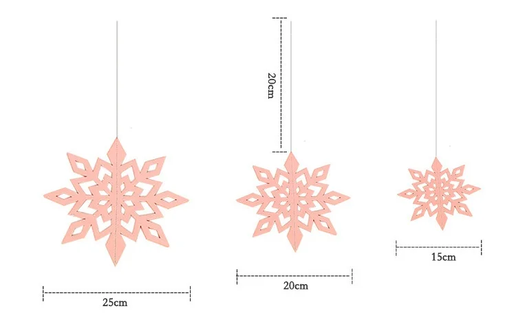 6 шт./компл. окна Гостиная макет картона полые Снежинка подвесной год украшения Рождественские украшения для дома Вечерние