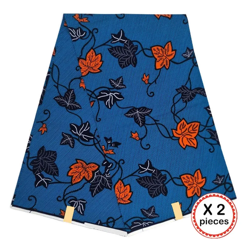 Африканская восковая ткань с принтом Анкара для шитья Анкара африканская ткань 12 ярдов Нигерия хлопок Гана ткань для платья 91012