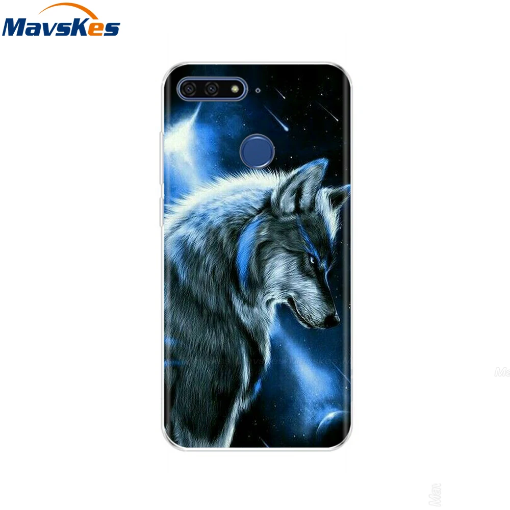 58 Чехол для huawei Honor 7C, чехол на huawei Honor7C, 5,7 дюймов, мягкий силиконовый чехол для телефона huawei Honor 7C, Aum-L41, чехлы из ТПУ - Цвет: 58