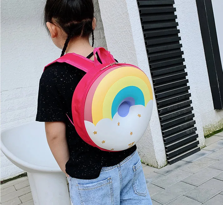 

Waterproof school bag Lovely donut shoulders bag for children Colorful storage bag