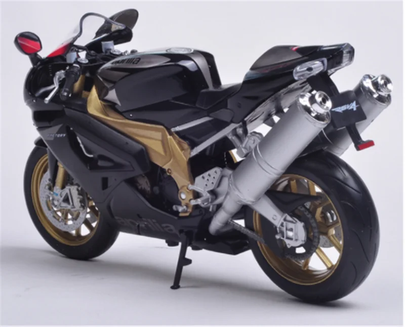 Коллекция 1:10 масштаб RSV 1000R мотоцикл пересечение улицы литья под давлением сплав гоночная модель мотоцикл дисплей для детей и взрослых - Цвет: Black
