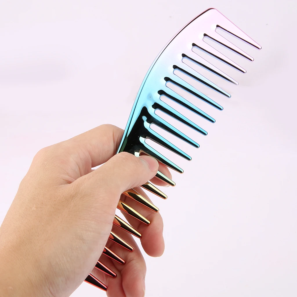 Wide Tooth Shark Plastic Comb Detangler Curly Hair Salon Hairdressing Comb Massage For Hair Styling Tool Wide Teeth Comb