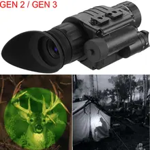 Gen 2/Gen 3 инфракрасного ночного видения Монокуляр охотничья тропа с ручкой ночного видения очки зеленые изображения ИК-камера HD телескоп