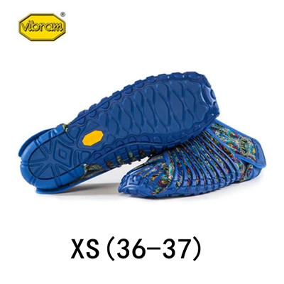 Vibram FUROSHIKI/прогулочная Спортивная эластичная Тканевая обувь для женщин; супер-светильник; складывающиеся женские кроссовки с пятью пальцами для бега - Цвет: 16UAC08-XS