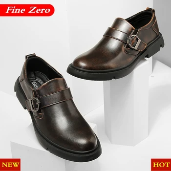 

Brand Men Shoes New Top Quality Oxfords British Style Men Genuine Leather Dress Shoes Business Formal Shoes Italian Men's Flats