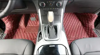 

Red Car Floor Mats Custom Fit For Ford Edge 2015 Car Styling Auto Floor Mat Car Accessory Carpet Cover