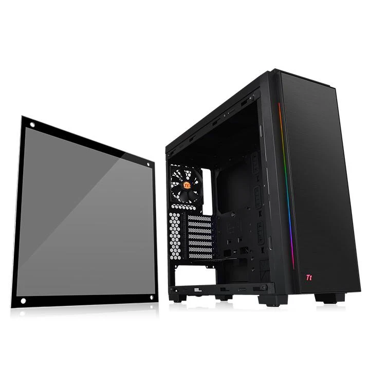 Корпус Thermaltake Versa C23 TG RGB черный без БП ATX 4x120mm 2xUSB2.0 2xUSB3.0 audio bott PSU
