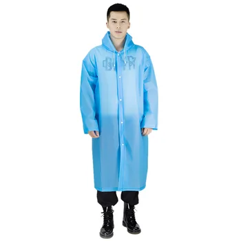 

Long Universal Raincoat Women Men EVA Travel Rain Poncho Rainwear Cover NOT Disposable Waterproof Camping Hooded Raincoat