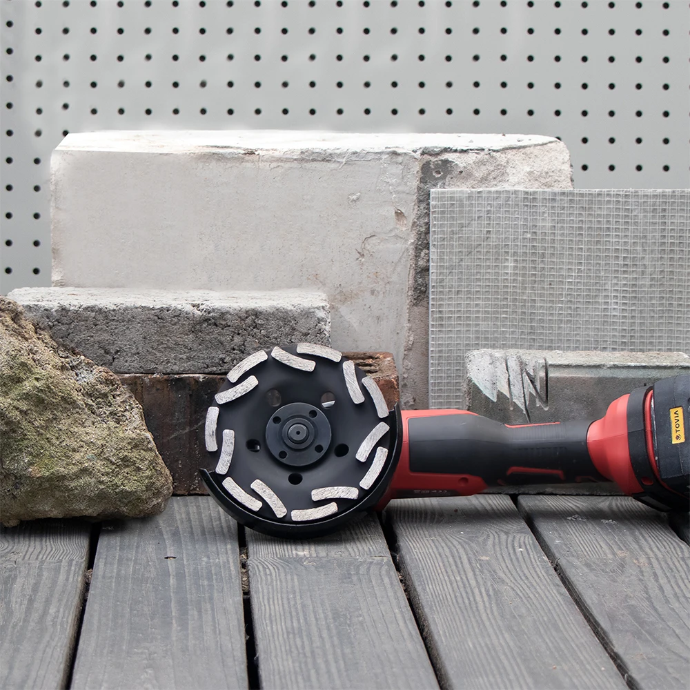 Diamond Cup Grinding Wheel 125mm Double-row Diamond Grinding Wheel for Cement Granite Wall Tiles Stone Concrete Asphalt