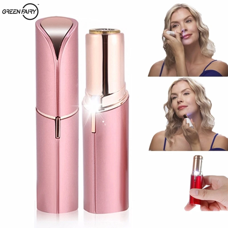 

Portable Female Electric Eyebrows Trimmer Lipstick Style Mini Hair Remover Razor For Lips Ears Nose Facial Epilator For Eyebrows