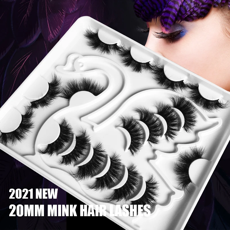 NEW Wholesale 9Pairs Real Mink Lashes 13mm 20mm Soft Fluffy Messy