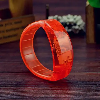 

Hot sale Fashionable Sound Controlled Voice Unisex LED Light Up Bracelets Activated Glow Flash Bangle