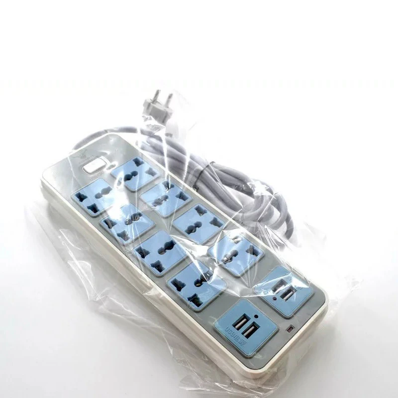 2 м силовое гнездо для шнура удлинителя 4 USB порта многофункциональное зарядное устройство адаптер 10A США ЕС Великобритания для офиса Бытовая монтажная плата