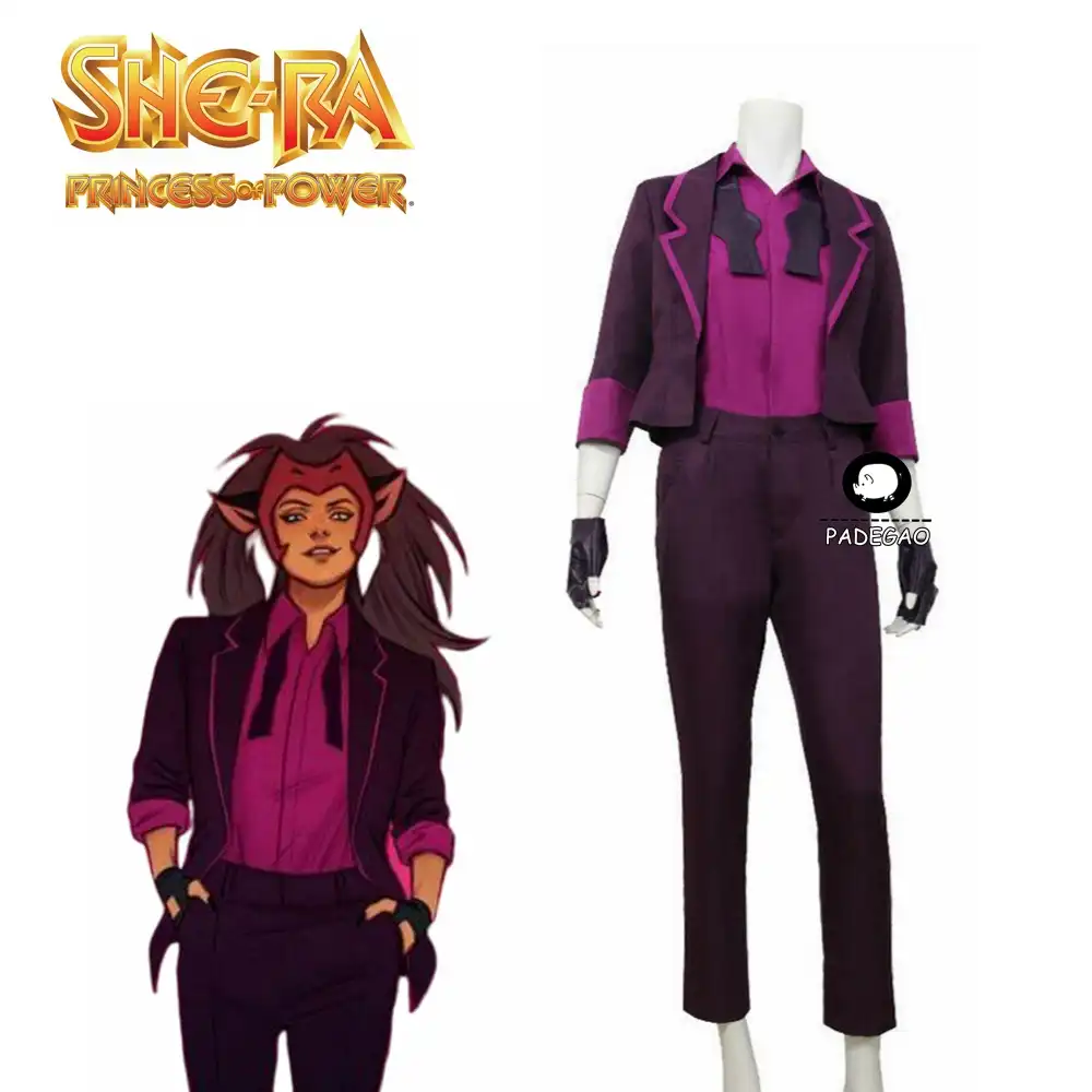Cosplaydiy She Ra Princess of Power Cosplay Catra Costume Adult women