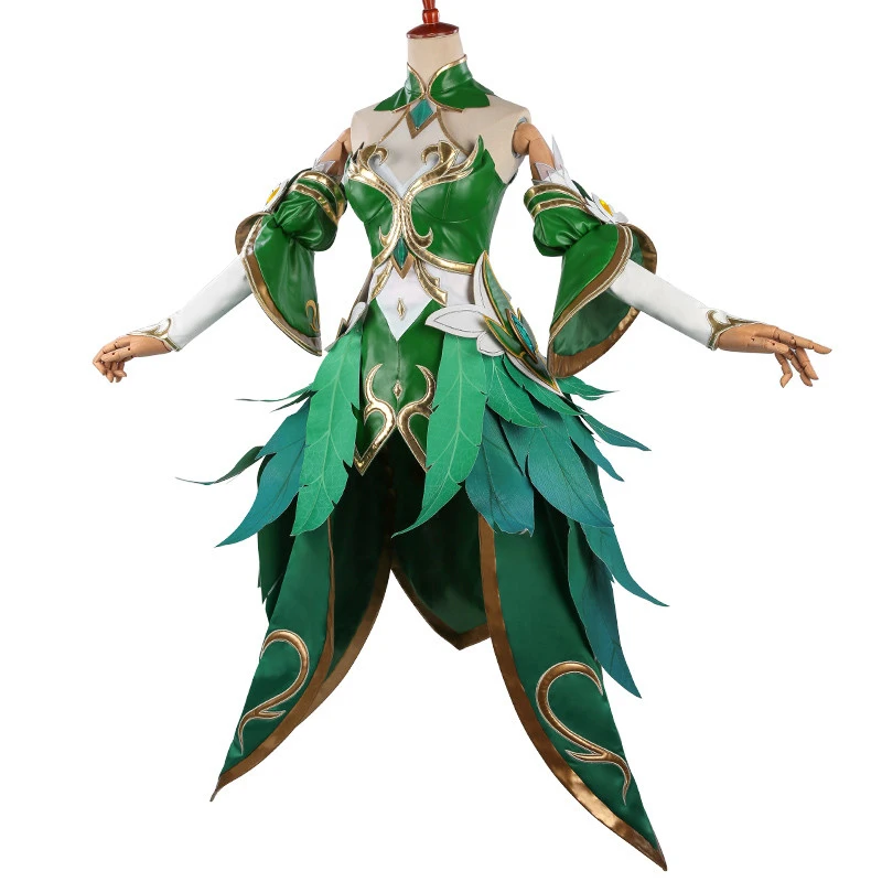 Costume COSREA/горячая игра Арена доблести косплей костюм Ван Zhaojun Arwen Принцесса Необычные Зеленые платья костюмы на Хэллоуин вечерние для женщин - Цвет: Costume